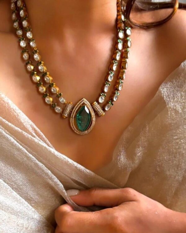 Double Layer Moissanite Necklace