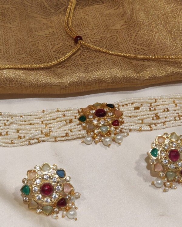 Navratan Polki Royale Choker – Royal Jewellery