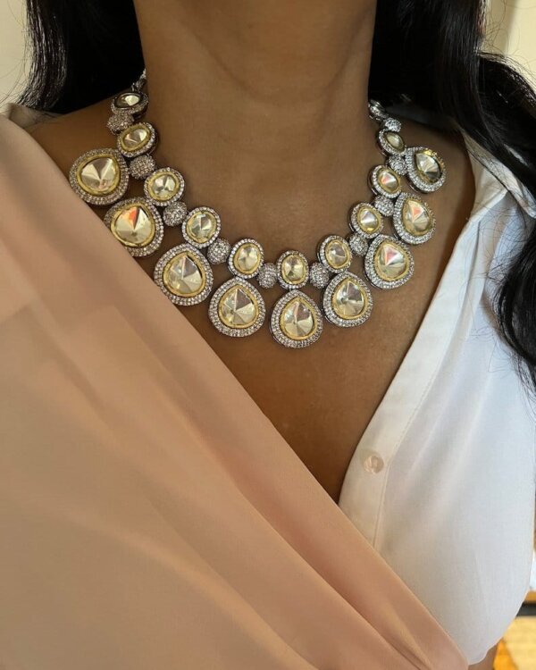 Polki Stone Jewellery Set