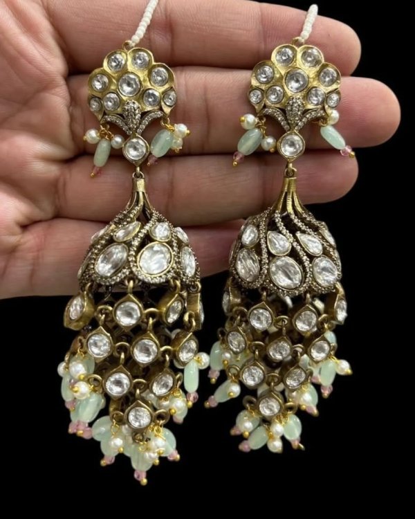 Sahara Polki Earrings – Elegant Bridal & Festive Jewellery 8 1004094183