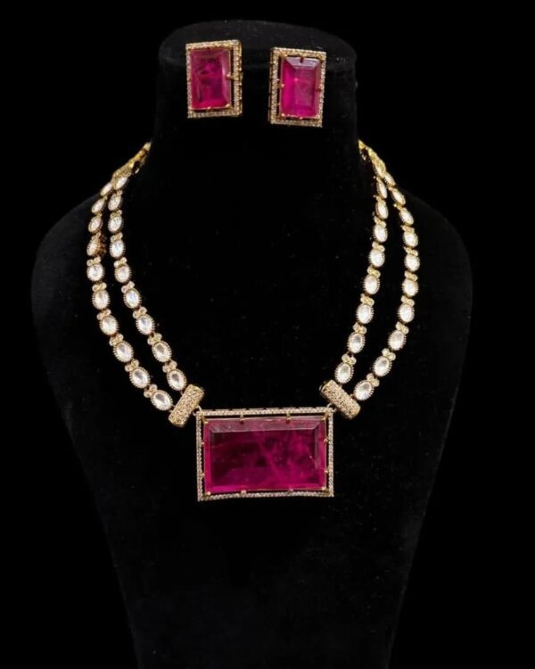 Navya Double Layer Doublet Jewellery Set – Elegant Design 9 1004117559