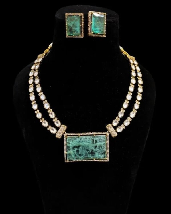 Navya Double Layer Doublet Jewellery Set – Elegant Design 6 1004117560