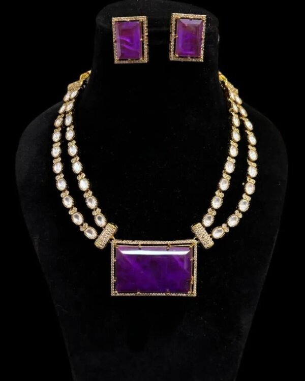 Navya Double Layer Doublet Jewellery Set – Elegant Design 5 1004117562