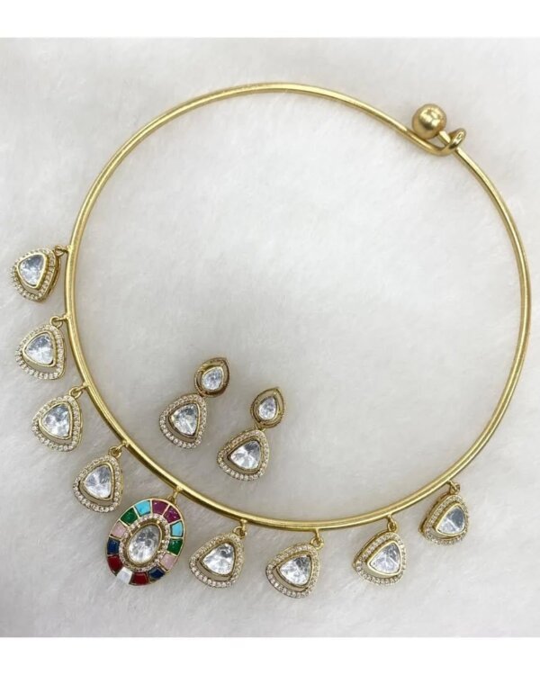 Moissanite Polki Hasli