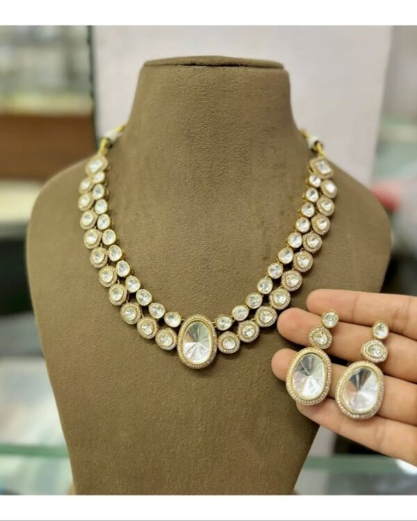 Diana Double Layer Polki Kundan Set – Royal Bridal Jewellery