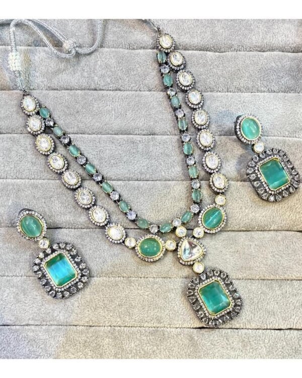 Manish Malhotra Style Double Layer Set – Designer Bridal Jewellery 5 1004123435