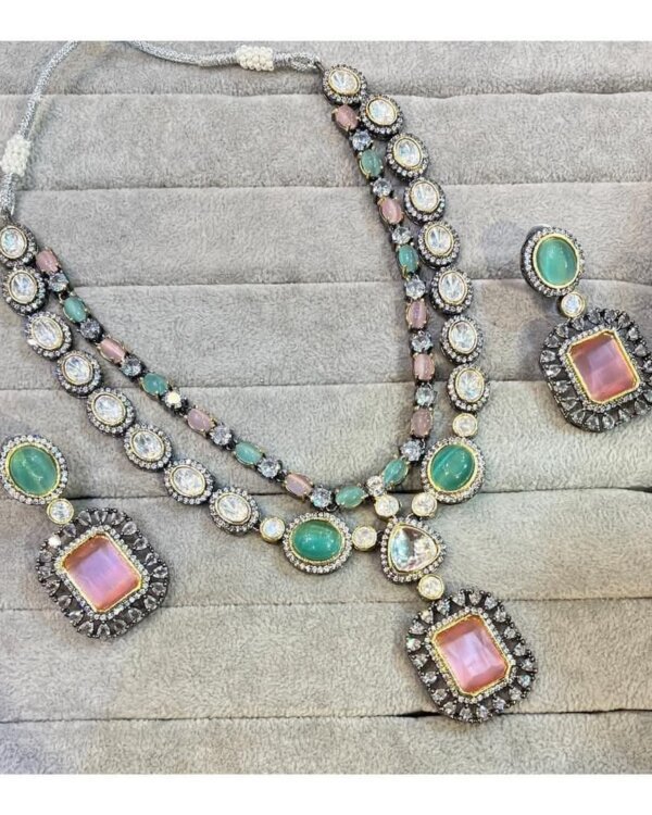 Manish Malhotra Style Double Layer Set – Designer Bridal Jewellery 4 1004123437