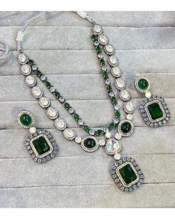 Manish Malhotra Style Double Layer Set – Designer Bridal Jewellery 6 1004123438