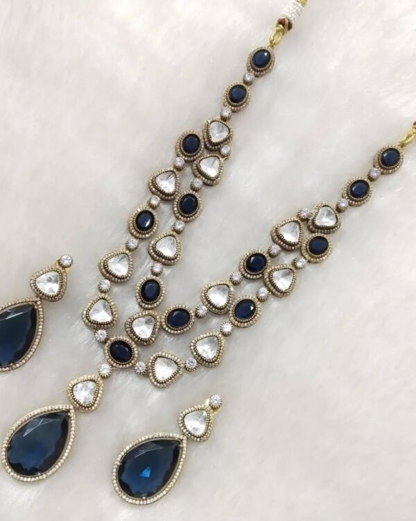 Lisha Double Layer Moissanite Polki Set – New Shades Bridal Jewellery 2 1004123489