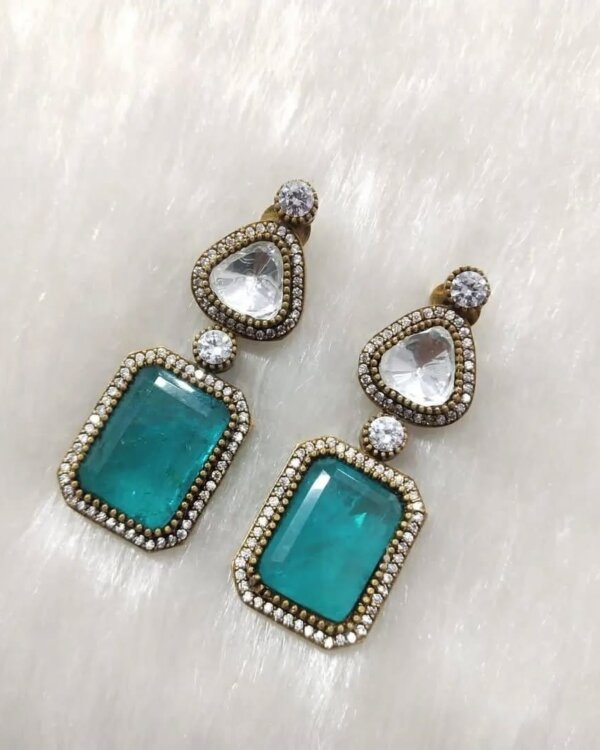 Mirah Manish Malhotra Style Bollywood Earrings – Designer Party Wear 7 1004123521