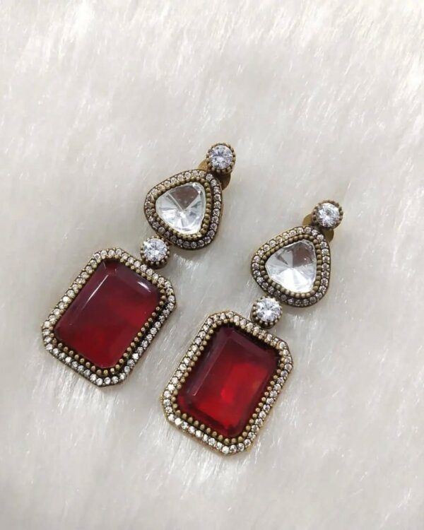 Mirah Manish Malhotra Style Bollywood Earrings – Designer Party Wear 4 1004123523