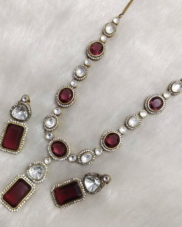 Mirali Manish Malhotra Style Necklace Set – Designer Bridal Jewellery 3 1004123544