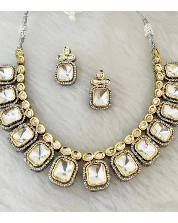 Akriti Polki Necklace Set – Royal Polki Jewellery