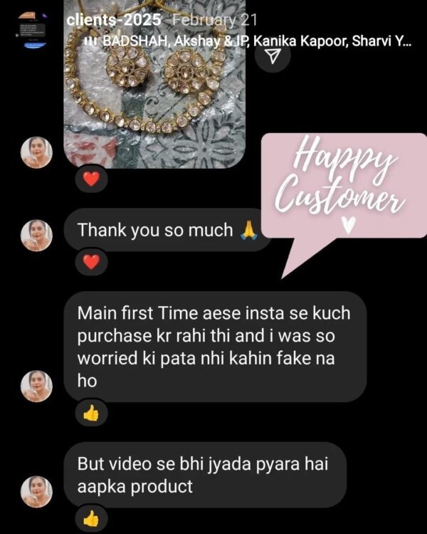 Prettiest Sleek Moissanite Polki Set – Minimal & Elegant Jewelry 4 1004721772