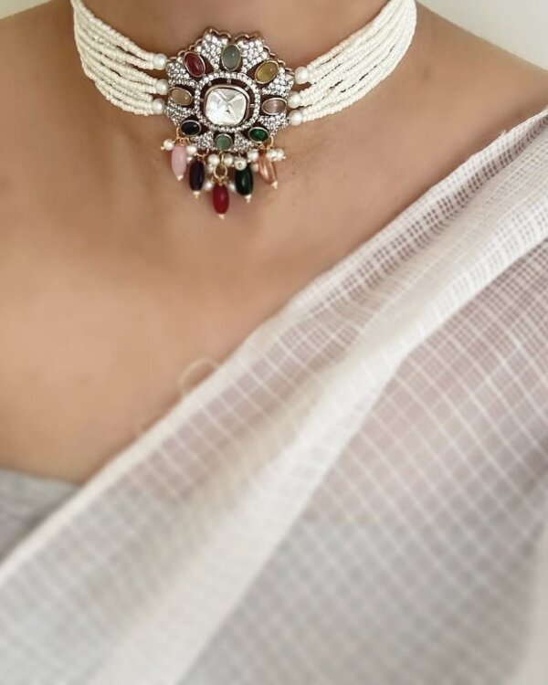 Reeva Navratan Polki Multicolour Set