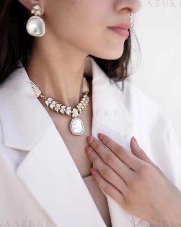 Mihrika Uncut Polki Set – Exquisite Bridal Jewelry