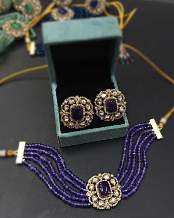 Anika Choker Set Sabyasachi Style – Exquisite Polki Jewelry 8 1005360465