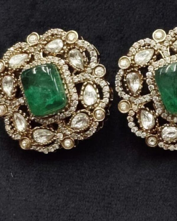 Sabyasachi Studs – Exquisite Designer Wedding Stud Earrings 3 1005360586 scaled