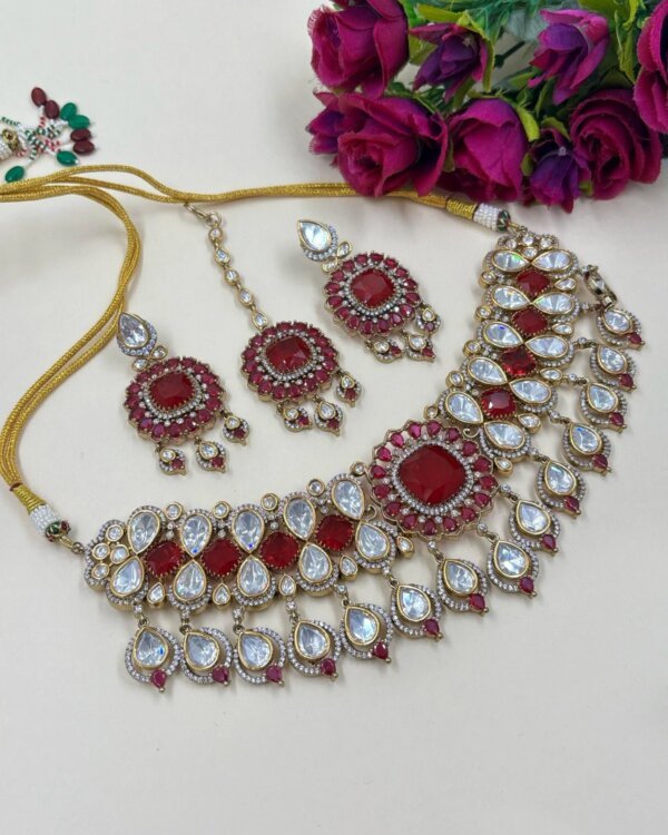 Tyaani Moissanite Set Bollywood Style – Exquisite Moissanite Jewelry 5 1007445189