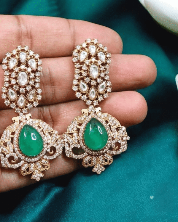 Rushika Doublet Gemstone Earrings – Luxurious Statement Jewelry for Ethnic & Party Looks 7 1 20250608 181638 0000