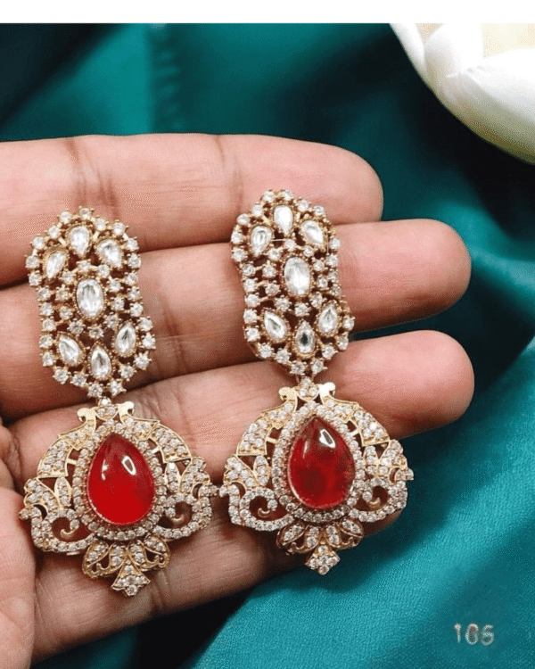 Rushika Doublet Gemstone Earrings – Luxurious Statement Jewelry for Ethnic & Party Looks 8 2 20250608 181638 0001