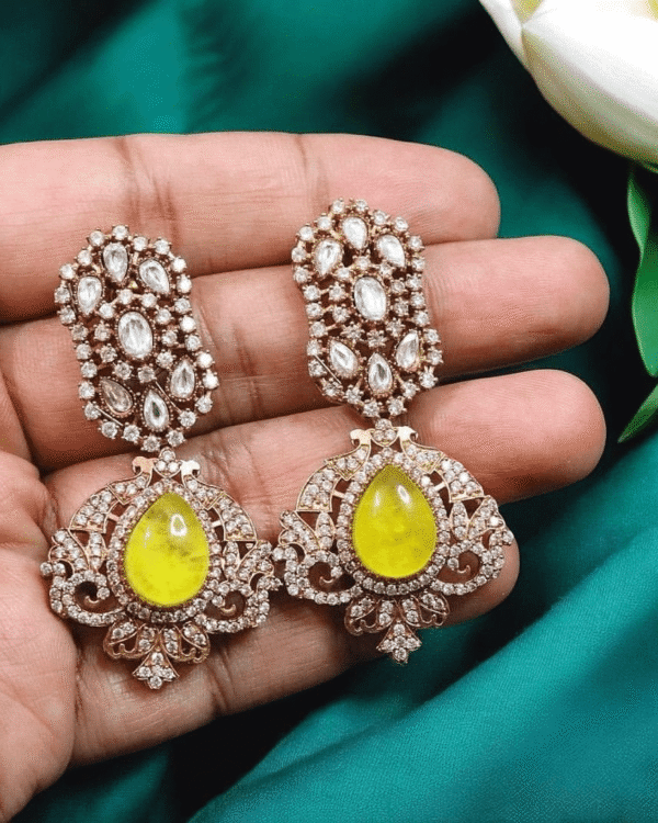 Rushika Doublet Gemstone Earrings – Luxurious Statement Jewelry for Ethnic & Party Looks 5 4 20250608 181638 0003
