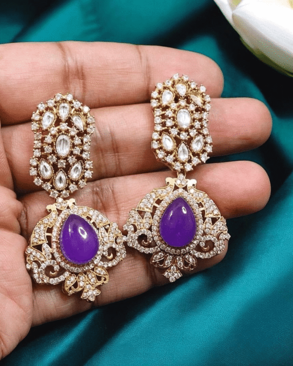Rushika Doublet Gemstone Earrings – Luxurious Statement Jewelry for Ethnic & Party Looks 4 5 20250608 181638 0004