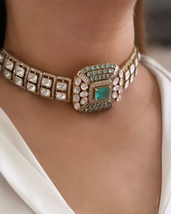 Moissanite Victorian Polki Set