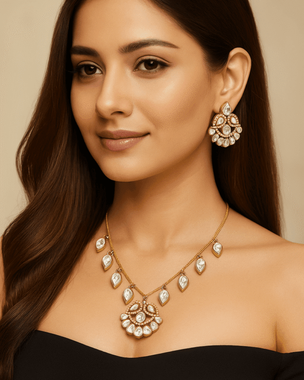 gold-plated-moissanite-necklace-set-ruhani