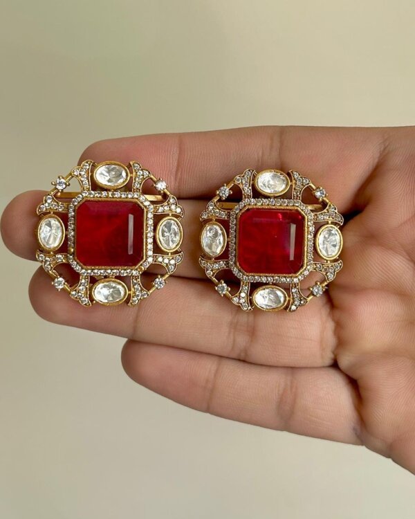 Arikha Doublet Moissanite Stud Earrings – Cute Daily Wear Jewellery 5 1007096172