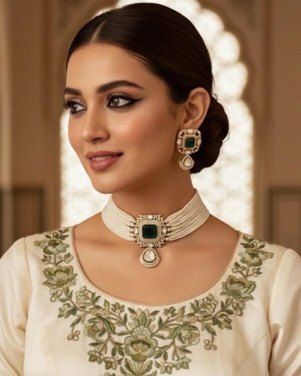 Regal bridal necklace set