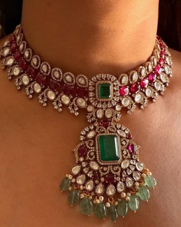 Malvika Aura style bridal necklace set for women